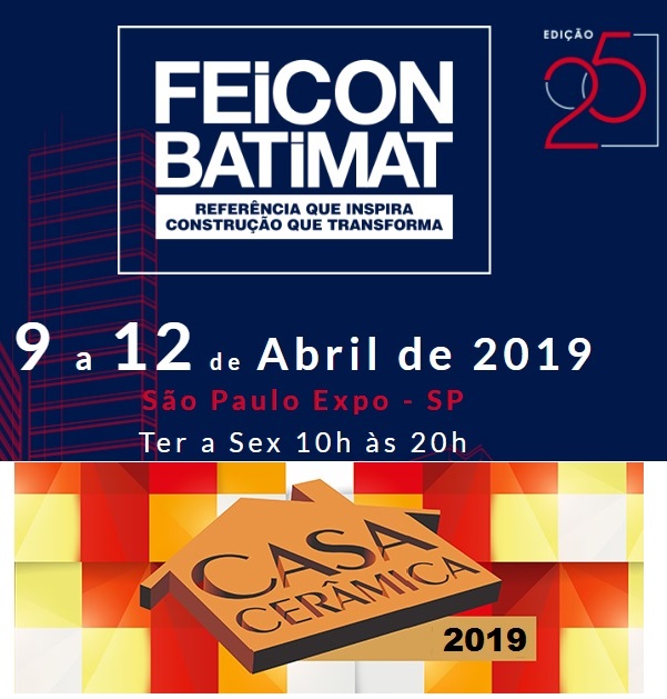 Acervir na Feicon-Batimat 2019 – Junto a Casa Cerâmica 2019.